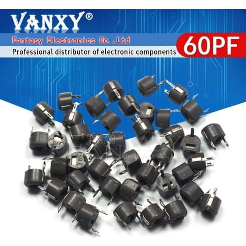 20pcs 60P 60PF 6mm JML06-1 DIP trimmer Adjustable capacitor