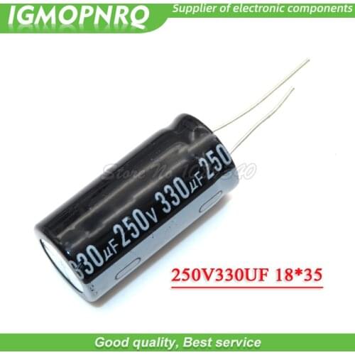 5PCS 250V330UF 18x35mm 250v 330uf 18*35 Electrolytic capa Electrolytic capacitor
