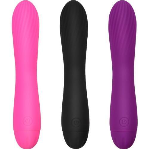 7 Frequency USB Charging Silicone Dildo Vibrator Thread Massager Waterproof Clitoris G-spot Vagina Stimulator Sex Toys for Women