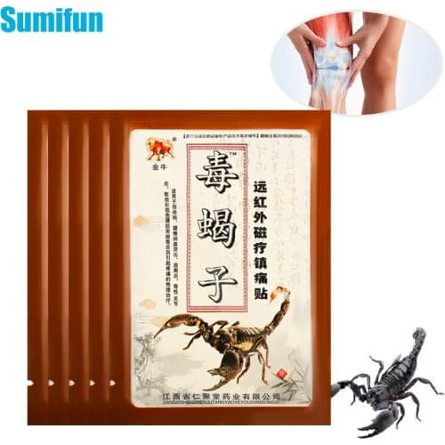 8Pcs Scorpion Venom Plaster Arthritis Rheumatoid Joint Swelling Knee Neck Shoulder Pain Muscle Relaxation Chinese Herbal Patch