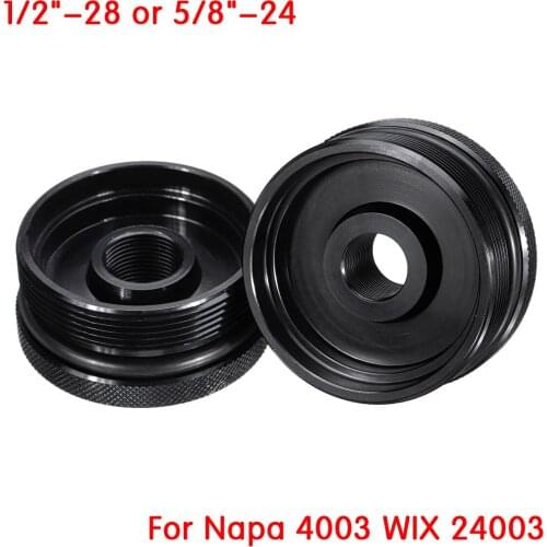 Car Fuel Filter Cap Cover Caps FOR Napa 4003 WIX 24003 1/2"-28 & 5/8"-24 Turbo Air Filter Aluminum