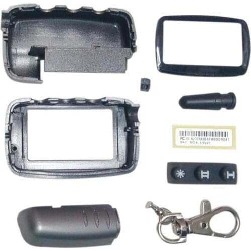 12PCS/lot A9 Case Keychain Body Cover For 12 PCS/lot Russia Two way car alarm system Starline A9 A6 A8 A4 LCD Remote Control Key