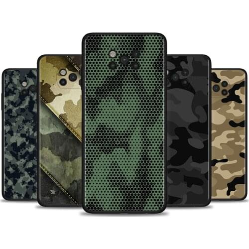 Case For Poco X3 NFC M3 Pro M3 F3 F1 Capa for Mi Note 10 Pro Caso For Xiaomi CC9 Pro A3 A2 Camouflage Pattern Camo Military Army
