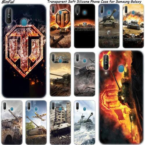 Hot world of tanks Silicone Phone Case For Samsung Galaxy A80 A70 A60 A50 A40 A40S A30 A20E A2CORE M40 Note 10 Plus 9 8 5 Cover