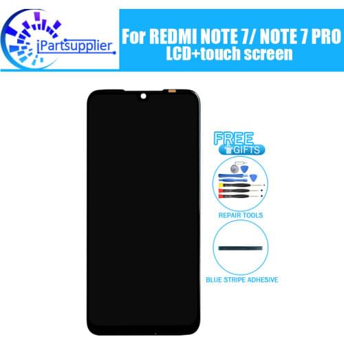 ForXiaomi Redmi NOTE 7 LCD Display + Touch Screen Digitizer Assembly 100% New Tested LCD Screen+Touch for REDMI NOTE 7 PRO+Tools