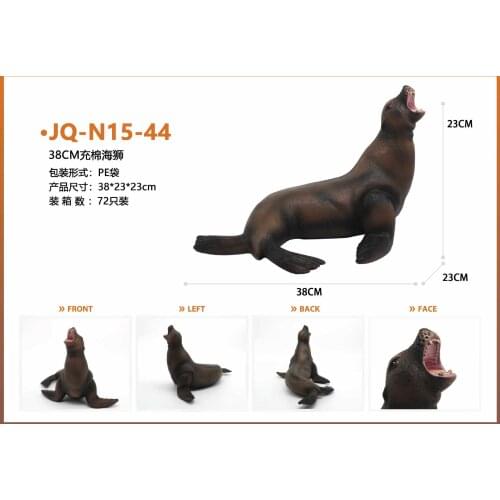 33-38CM Large size Sea Life Animal Seals Sea lions Dogs walrus turtle Model Action Figures Kids Educational toys Gift For Kids