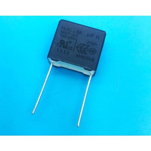 100% Free shipping HJC X2 correction capacitor MKP 275VAC684K 275V0.68UF P15MM