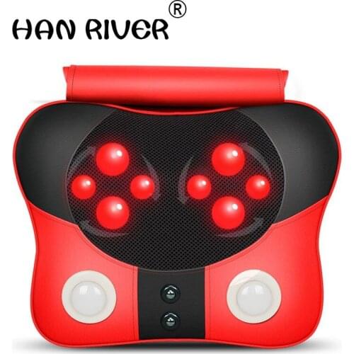 Massage Pillow Cervical Vertebra Massager Neck Waist Back Shoulder Massage Device Household Health Care Instrument