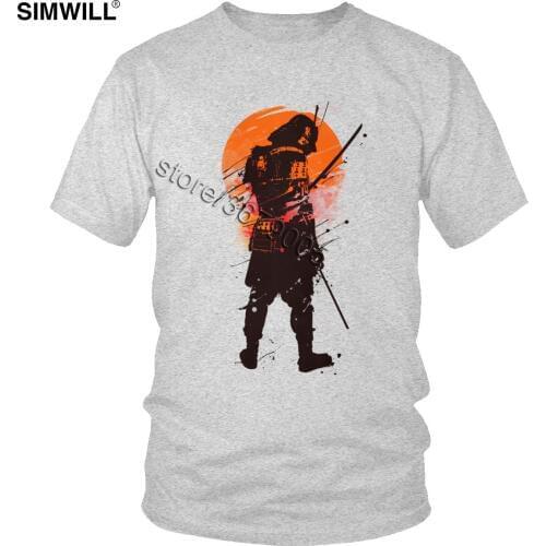 Last Samurai Standing Warrior T Shirts Fashion Casual Cotton Tee Men Short Sleeve Crew Neck Japanese Virtues Bushido T-Shirt