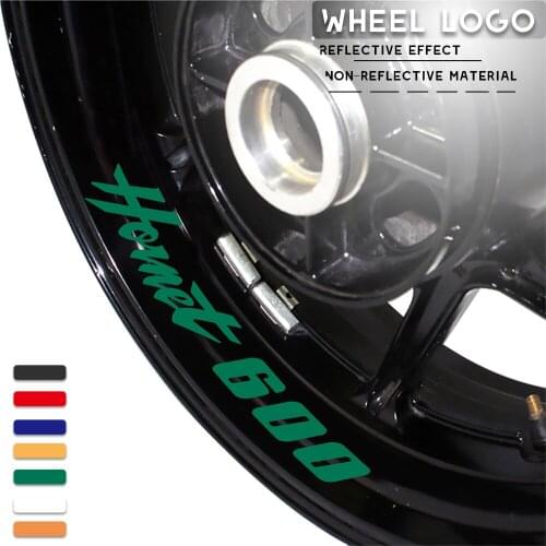 Motorcycle wheel logo sticker reflective moto rim tire accessories decorative decals for HONDA HORNET600 hornet 600