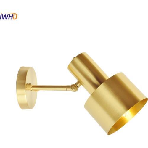 IWHD Post-Modern Wall Lights Fixtures Bathroom Mirror Living Room Nordic Wall Light LED Bedroom Home Lighting Beside Lamp