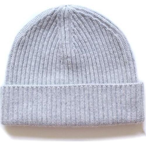 Super thick adjsutable 100%goat cashmere big beanie hats winter fashion caps bonnets for unisex M/L(54-62cm)