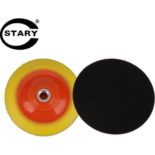 STARY Hook and Loop Backing Plate 5/8"-11 Thread Sanding Backing Pads for Rotary Polisher and Sander