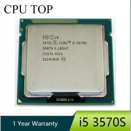 Intel Core i5 3570S Processor Quad-Core 3.1GHz L3=6M 65W Socket LGA 1155 Desktop CPU working 100