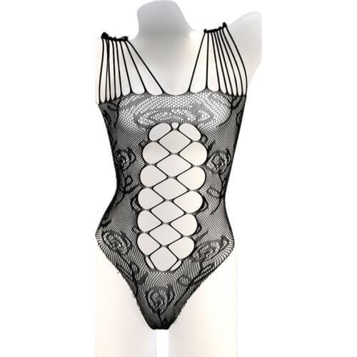 Women Porn Babydoll Sexy Lingerie Women Exotic Apparel Black Sexy Teddy Costumes Hot Sexy Hollow Out Underwear Nightwear W7024