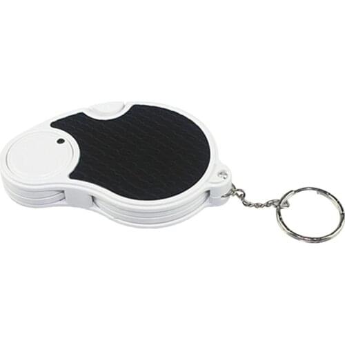 LED Folding Non-Slip Metal Shell Magnifying Glass Magnifier Loupe 6901