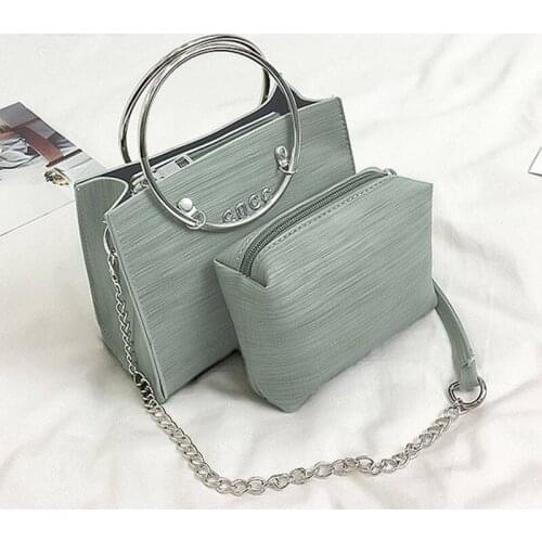 Women Bag Student Wild Messenger Bags Female Ring Ring Chain Mini Shoulder Bag Messenger Bags Handbag Fashion Simple Chain