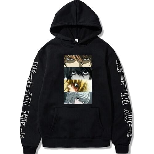 Men Womens Anime Death Note Hoodies Streetwear Sweatshirt Unisex Hoodie