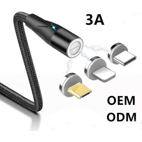 Tutew 3A Magnetic Charger Micro USB Cable For Xiaomi Huawei Android Mobile Phone Fast Charging Magnet Microusb Data Cable Wire