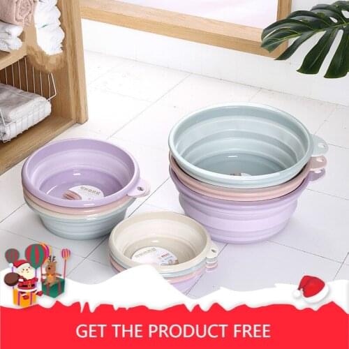 Folding Basin Plastic Travel & Outdoor Portable Wash Foot Basin Baby Water Basin