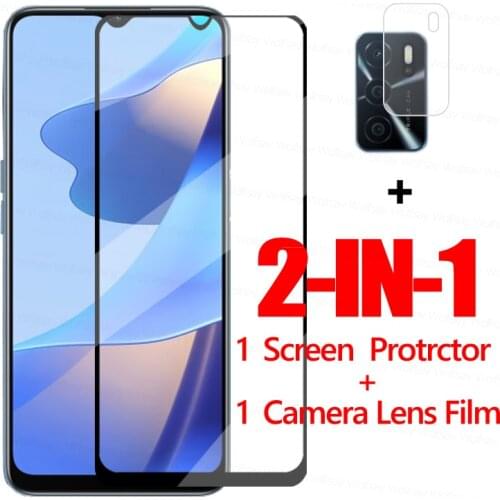Wolfsay Full Glue Tempered Glass For Oppo A16 Screen Protector For Oppo A16 Phone Film For Oppo A16 A15 A15S A52 A53 A72 A74 A94