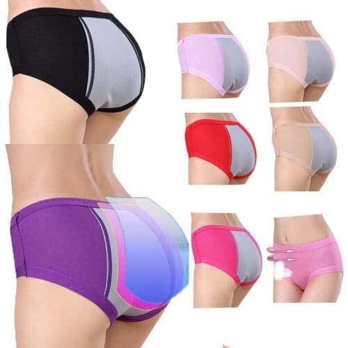 Women Postpartum Menstrual Period Panties Leak Proof Mid Waist Soft Briefs Underwear