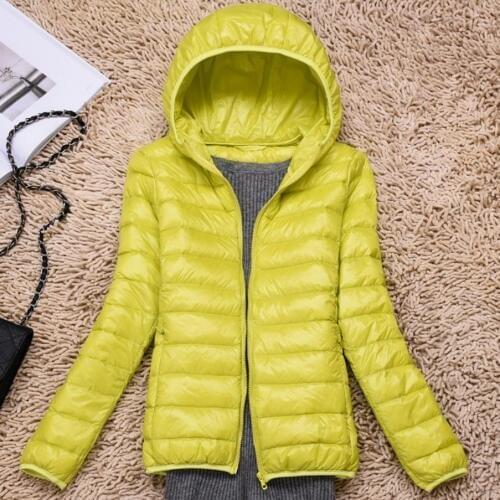 2020 Winter Women Ultra Light Down Jacket Duck Down Hooded Jackets Long Sleeve Warm Slim Coat plus size 3XL