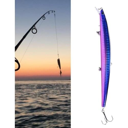 18cm/24g Fish Lure with Hook Plastic Hard Bait Lightweight Artificial Bait Fishing Lure Crankbait for Angling