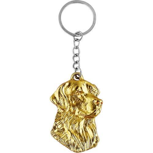 GOLDEN RETRIEVER Keychain Popular handmade delicated carved Key Chain Key Ring fast delivery