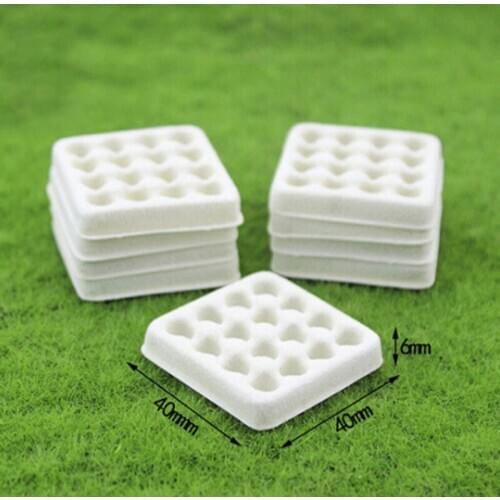 1 Pc Kitchen accessories toys Food Playing Mini Empty Egg Tray Dollhouse Model Miniature Toy 40*40*6mm
