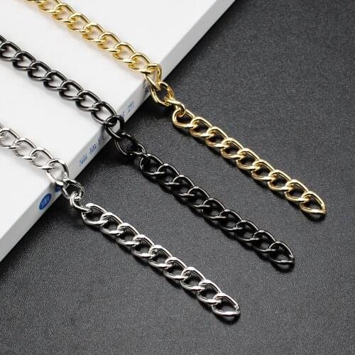 5Pcs 120CM Women Gold Metal Polished Handbag Chain Long Shoulder Bag Chain Strap Hardware Accessories For Bags Without Buckle