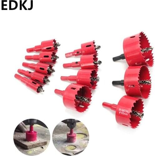 6 / 9 / 11 / 12 pcs / set 16-38mm bimetallic drill woodworking opener gypsum board downlight speaker hole drilling Kit