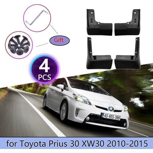 Car Mudguards For Toyota Prius 30 XW30 ZVW30 2010 2011 2012 2013 2014 2015 Cladding Splash Mud Flaps guards Mudflap Accessories