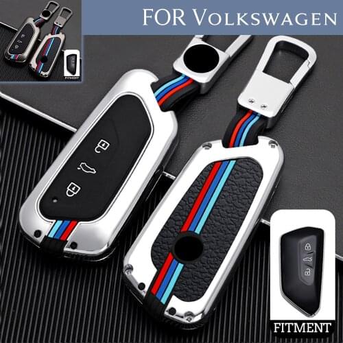 Zinc Alloy Remote Start Car Key Case Cover Protector Holder Accessories For VW Golf 8 Seat Skoda Leon MK 4 Tarraco Ateca 2020-up