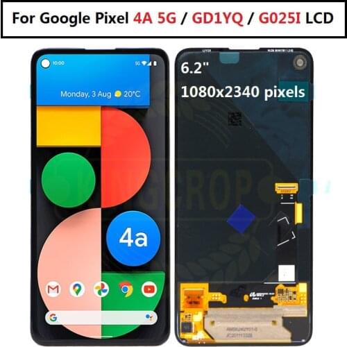 For Google Pixel 4a 5G LCD Display Pixel 4a 5G Display Touch Screen Digitizer Assembly GD1YQ G025I For Google Pixel 4a 5g lcd
