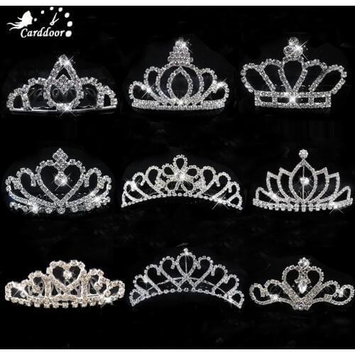 Carddoor Combs Jewelry Hair Accessories Rhinestone Crystal Pearl Bridal Hair Wedding Headpieces Hair Ornament Women Girls