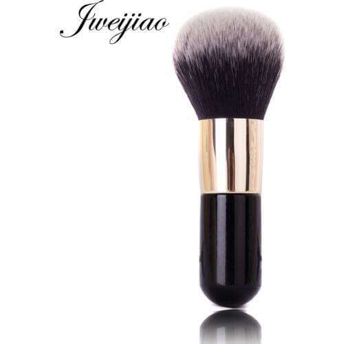 JWEIJIAO Arc Cream Single Big Powder Brush with Golden Handle Professional Cosmetic Make-up Foundation Blush
