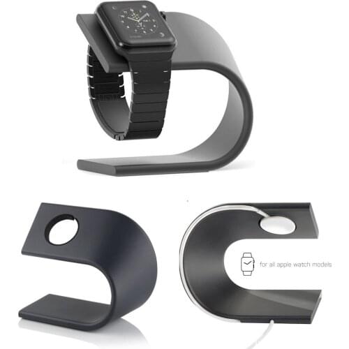 For Apple Watch Bracket Metal Aluminum Charger Stand Holder U Shape Charging Cradle Stand for Apple i Watch Charger Dock Station