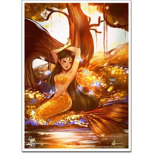 TANGERINE JOY Wall Art Poster Canvas Painting Nordic Wall Pictures Living Room Home Decor No Frame