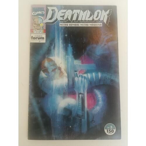 MARVEL, DEATHLOK half man half machine, No. 3, ED. FORUM, year 1993, author DWAYNE MCDUFFIE, comic BOOK Spanish, TEBEO