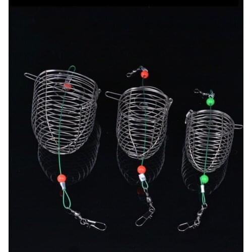 Bait Thrower Carp Fishing Feeder Tool Bait Cage Lure Pit Device Lead Pellet Fishing Tackle Feeding Trough Cage Box Fishing Tools