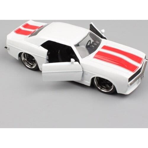 Diecast 1/32 Camaro 1969 Retro Sports Car Model Alloy Collection Gift Adult Show Classic Mini Toys Souvenir Ornaments Display