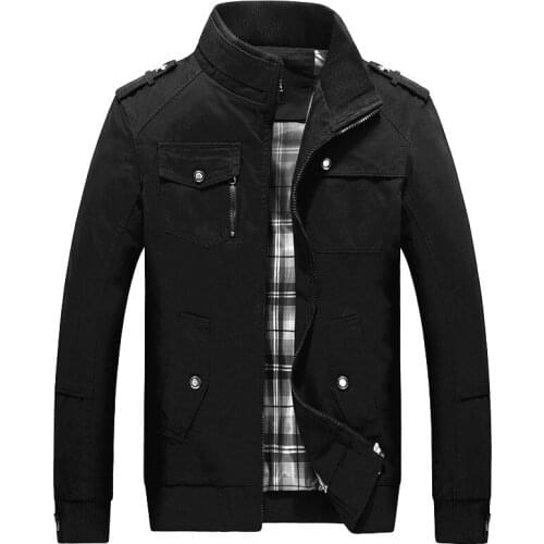 Men Jacket Coats Military Bomber Jacket Coat Mens New Autumn Casual Silm Fit Overcoat Black Bomber Jacket Male jacket Men M-5XL