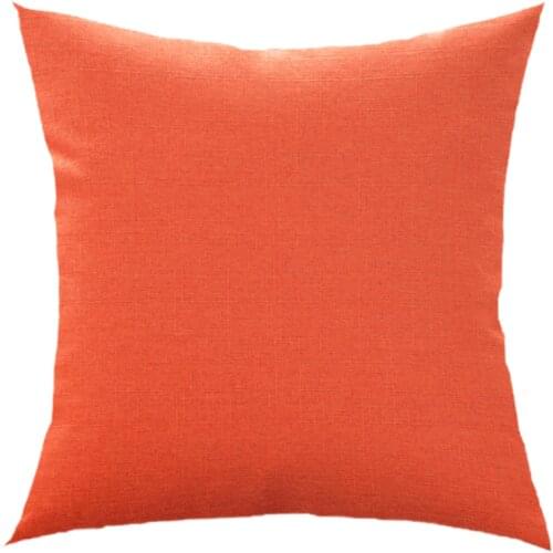 Nordic Modern Simple Pure Color Linen Thickened Sofa Living Room Bedside Chair Car Waist Pillow Covers Back Cushion