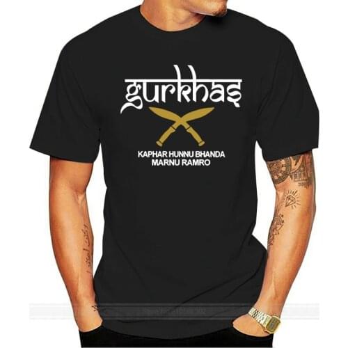 New Gurkha Gorkhas Nepalese British Royal Special Forces Kukri Knives Tshirt male brand teeshirt men summer cotton t shirt