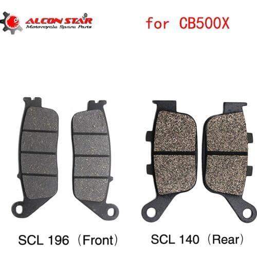 Alconstar Motorcycle Front and Rear Brake Pads for Honda CB500X 2014 2015 1Pairs Disc Pads for Motocross ATV