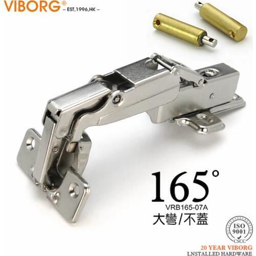 2 pieces) VIBORG 165 degree Full Overlay Half Overlay Inset Soft close Kitchen Cabinet Cupboard Wardrobe Door Hinges Hinge