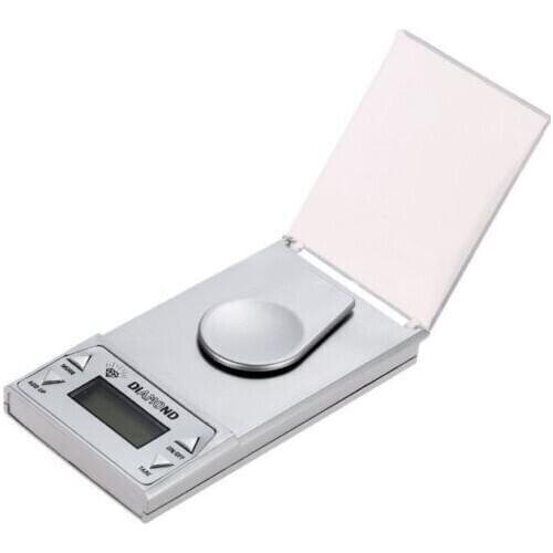 20Pcs/Lot 20G 0.001g Portable High Precision LCD Digital Jewelry Scale Lab Gold Herb Balance Blue Backlight Weight Gram Hot