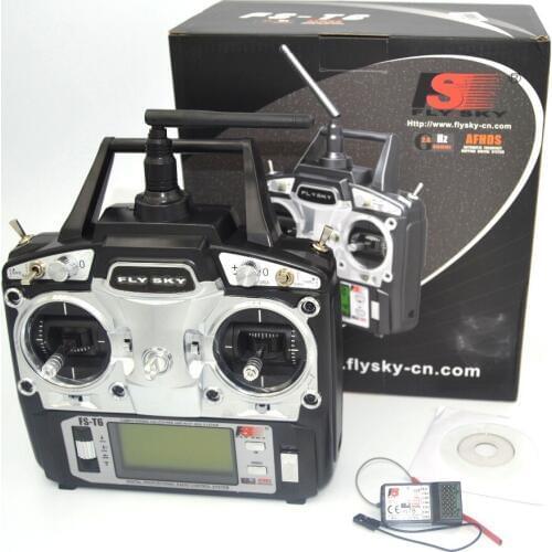 Drone FlySky FS-T6 2.4G 6CH TX RX FS-R6B RC Radio Control Transmitter Receiver System