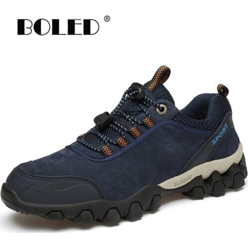 Plus Size Outdoor Fashion Sneakers Non-Slip Suede Leather Casual Shoes Men Breathable Walking Men Shoes Zapatillas Hombre